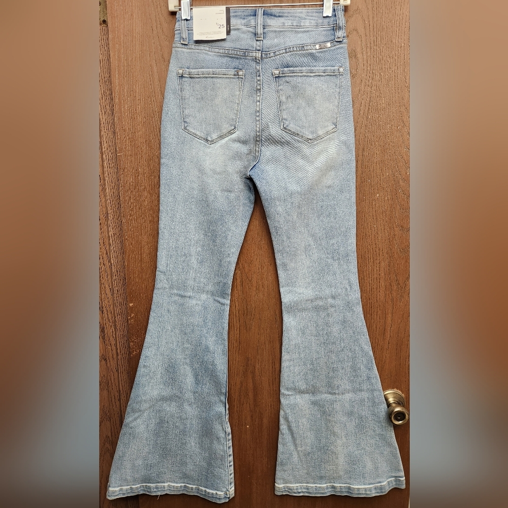 KanCan Sky Blue Wide Leg Jeans - Picture 2 of 5